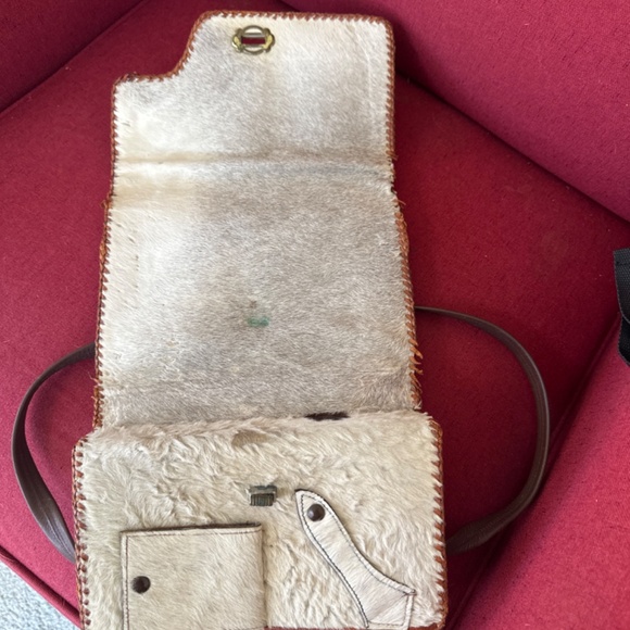 Vintage leather cowhide purse - Picture 2 of 4